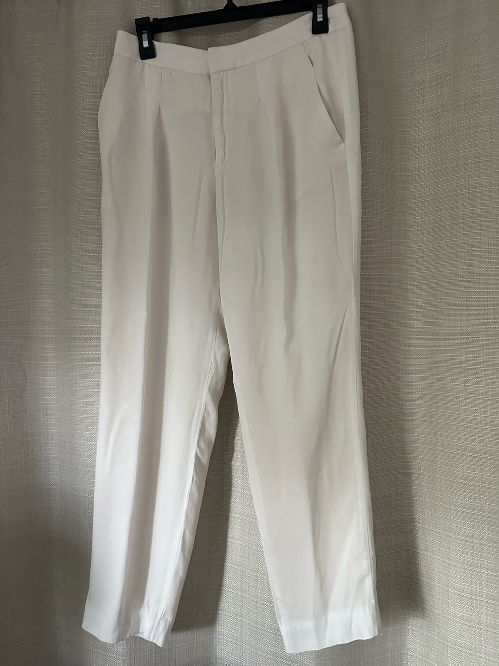 Theyskens' Theory Men's Cream Tailored Dress Trousers